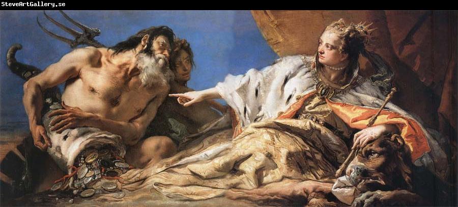 Giovanni Battista Tiepolo Neptune Bestowing Gifts upon Venice
